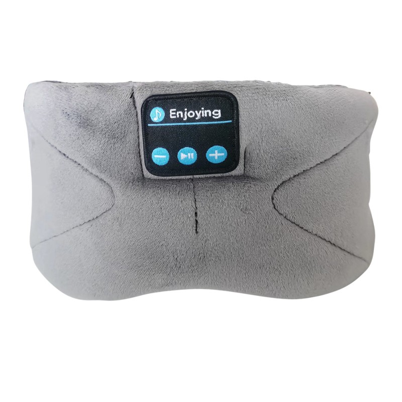 Stirnband Bluetooth Schlafaugenmaske Schlafkopfhörer Grau
