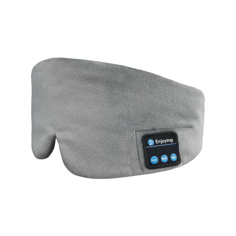 Seiden-Bluetooth-Schlafaugenmaske, Schlafkopfhörer, Grau